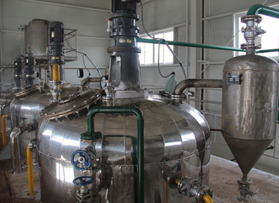 Rice bran oil refinery plant