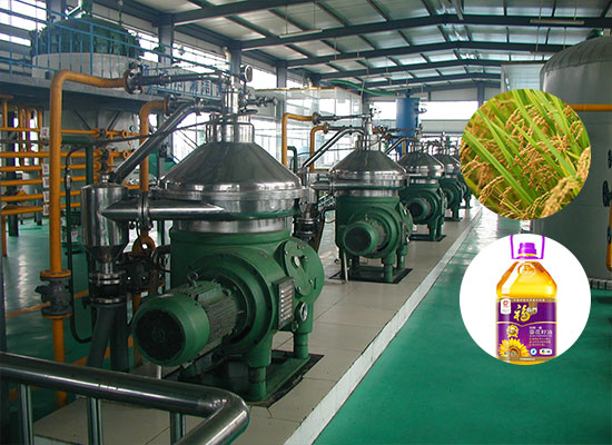 Rice bran oil mill plant