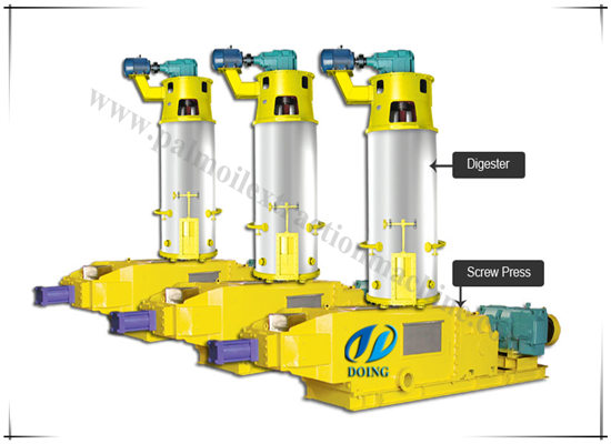 Double screw palm oil press machine