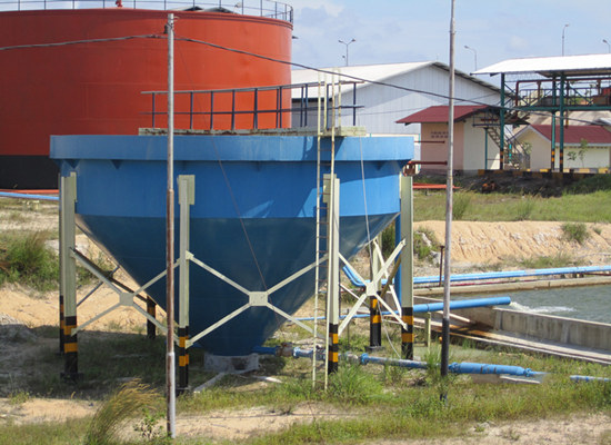 Raw water treatment station of palm oil mill plant