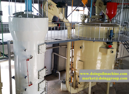 Corn germ oil processing machine