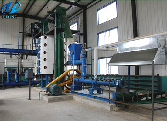 Rice bran oil processing machine