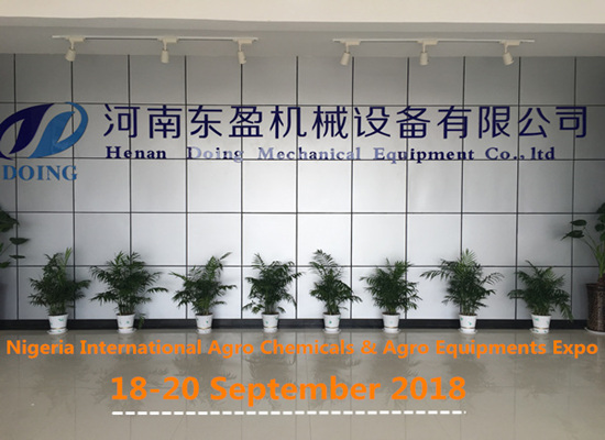 Henan Doing Company will attend  Nigeria International Agro Chemical and Agro Equipment Expo 2018