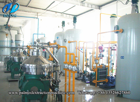 Edible oil refining process flow chart and crude edible oil refinery process steps