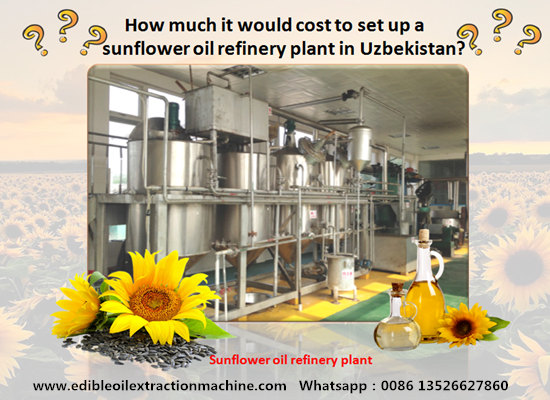 How much it would cost to set up a sunflower oil refinery plant in Uzbekistan?