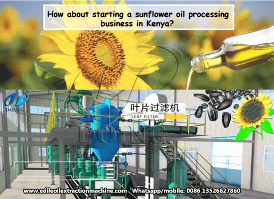 How about starting a sunflower oil processing business in Kenya?