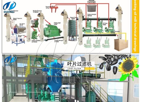Complete set of sunflower oil making machine