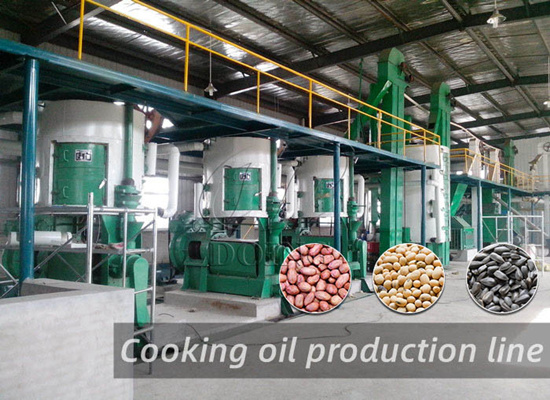 How to get the details of groundnut soybean and sunflower oil production line?