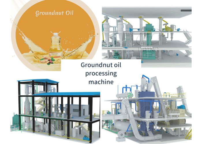 Groundnut oil processing machine