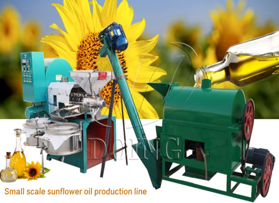 How can I get small scale sunflower oil processing machine that can produce 0.5-1 tons of sunflower oil a day?