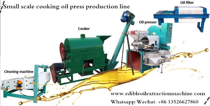 Simple cooking oil production line