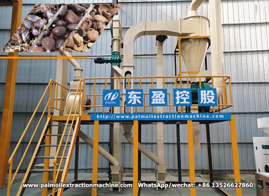 2-3tph palm kernel cracker and shell separator and soybean oil expeller were purchased by a customer in Ghana