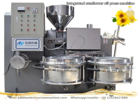 YZYX70WX sunflower oil manufacturing machine was purchased by a customer from Kenya