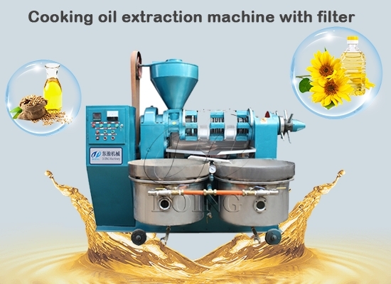 How much does an edible oil extraction machine with a filter cost?