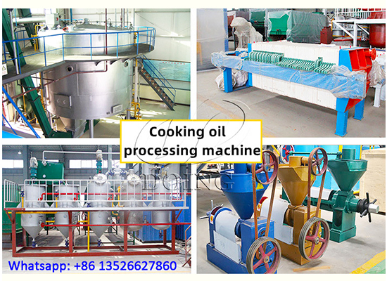 What equipment is involved in the edible oil production line?