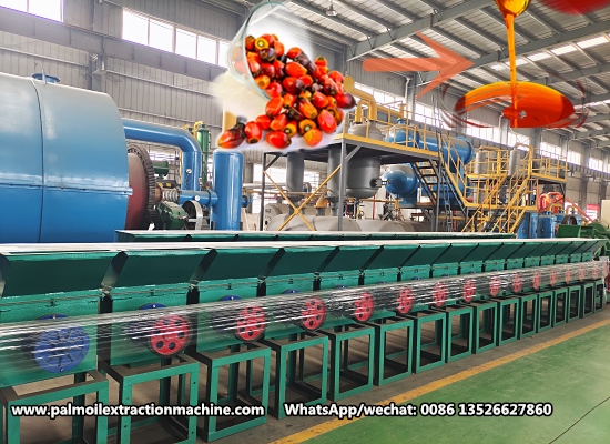 How much workshop area is needed for a 5TPH palm oil press line?