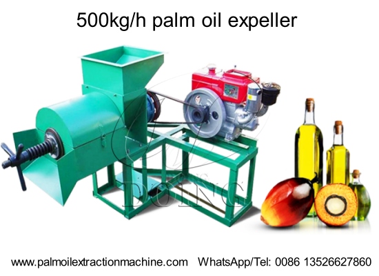 Liberian customer procures a 500kg/h palm oil expeller from Henan Glory