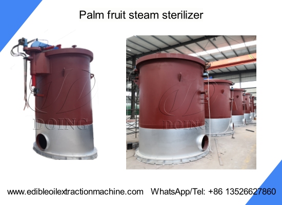 Deal for A Palm Fruit Steam Sterilizer from Nigeria