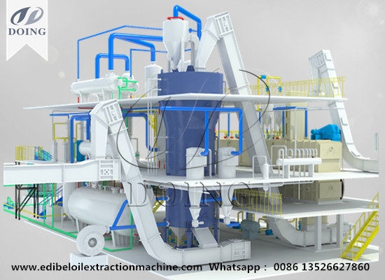 Peanut oil solvent extraction plant
