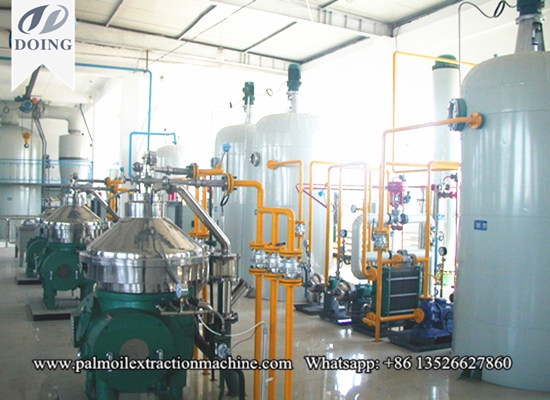 Batch type peanut oil refinery plant and continuous peanut oil refinery plant