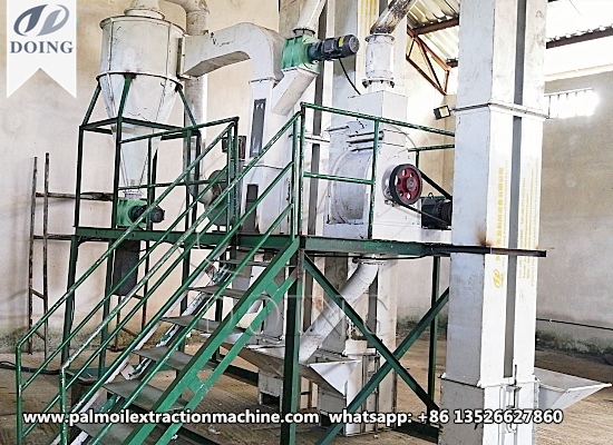 Small scale palm nut kernel cracker and separator machine successfully installed 
