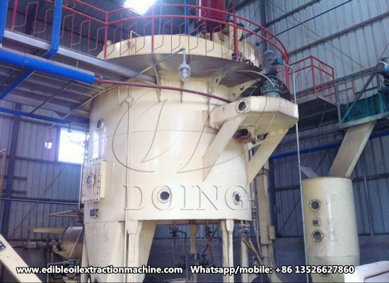 How does sunflower oil solvent extraction plant work?