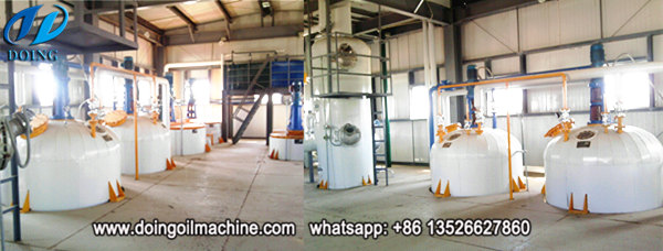 semi-continuous cooking oil refining machine 