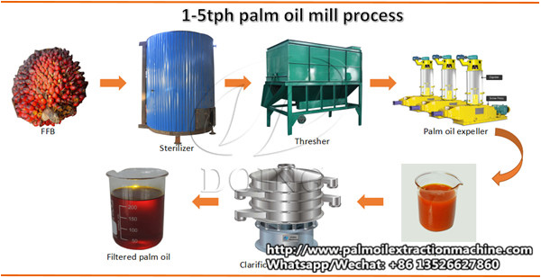 palm oil milling and processing plant 