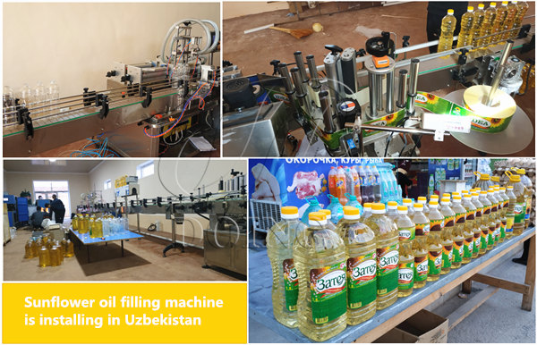 sunflower oil filling machine 