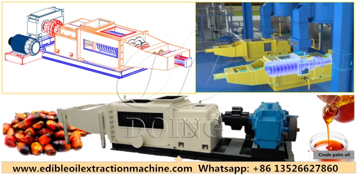 screw palm oil expeller machine 