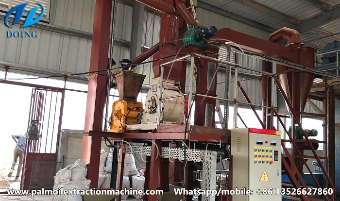 palm kernel cracking and separating machine