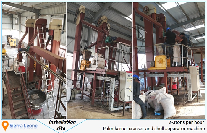 palm kernel cracking and separating machine 