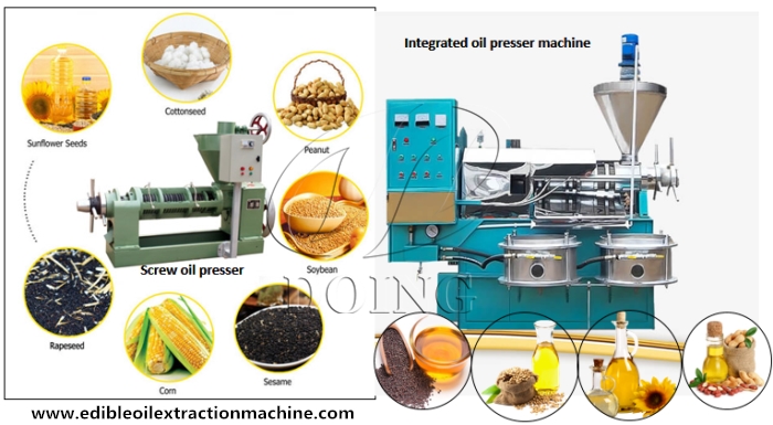 screw oil presser machine