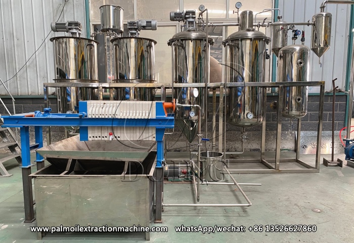 cooking oil refining machine