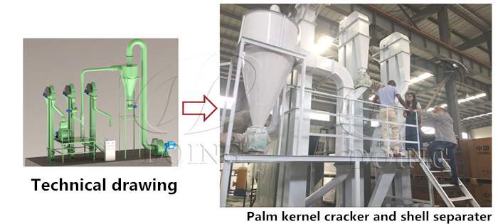 palm kernel cracker and separator