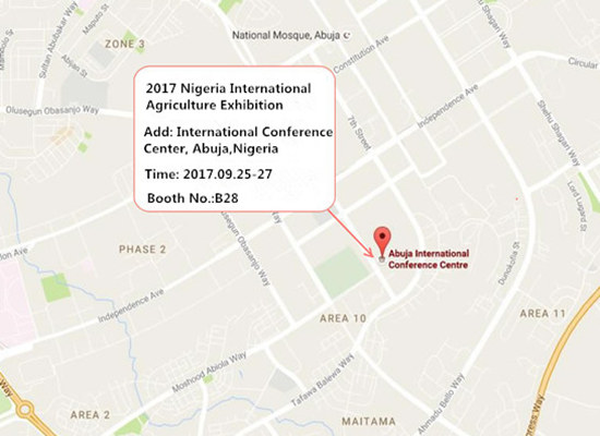 Come visit us at 2017 Nigeria Abuja international agricultural machines exhibition