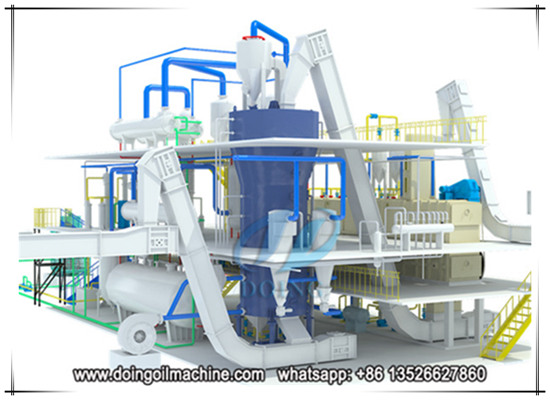 Application of 3d animation in edible oil extraction plant project