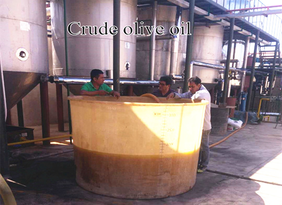 Small scale olive oil refinery plant running video