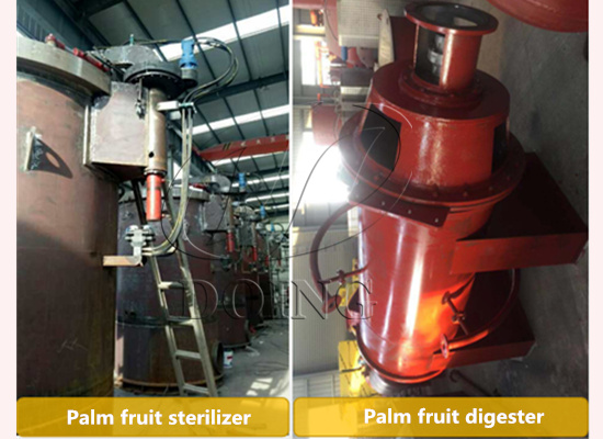 Palm oil extraction machine purchased by a client in cote d 'ivoire are in production