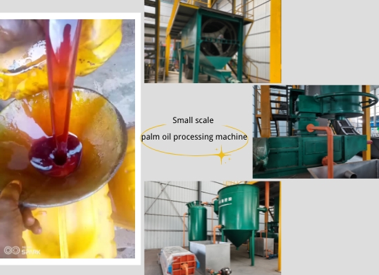 Small scale palm oil mill plant, palm oil processing equipment prototype show video