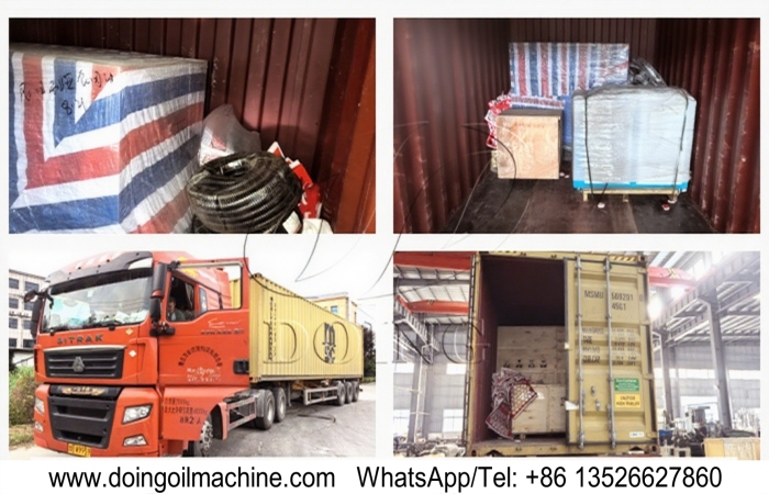 Cooking oil filling and bottle blowing machines delivery site.jpg