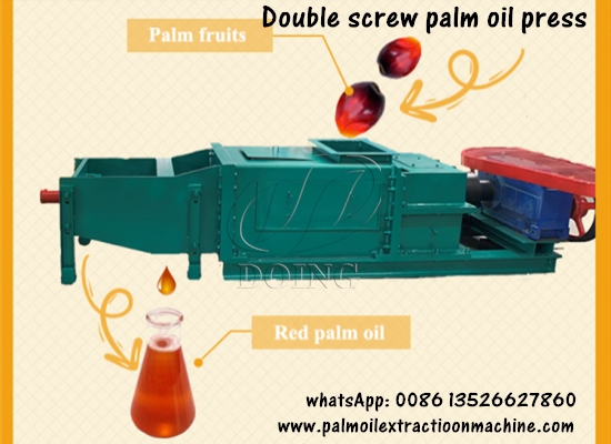 Small scale palm oil extractor machine running video