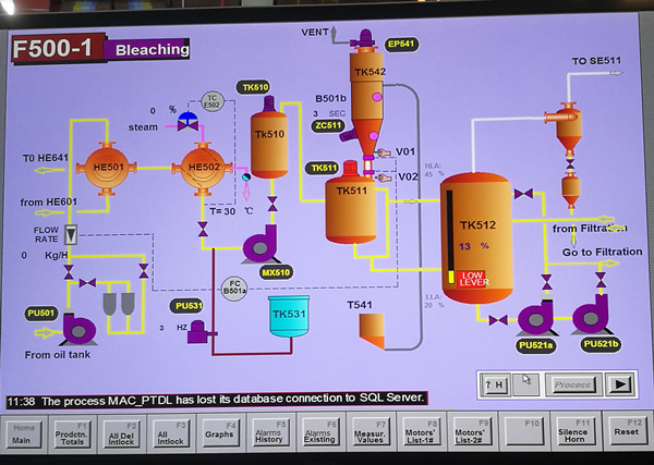 bleaching process of edible oil 