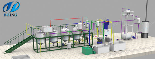 edible oil refining machine 