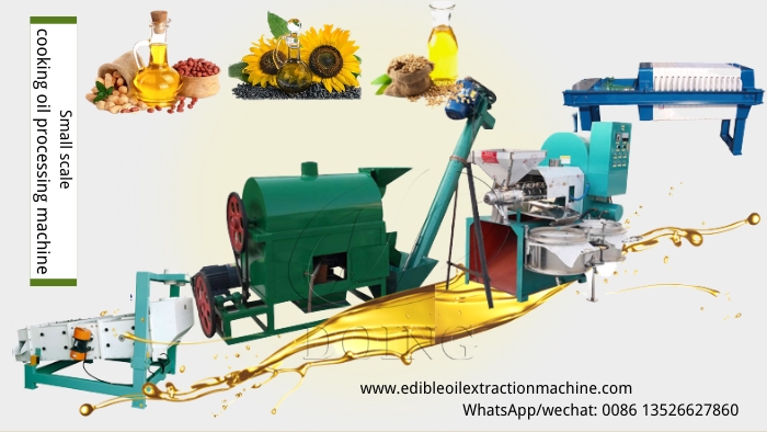 small scale cooking oil processing machine