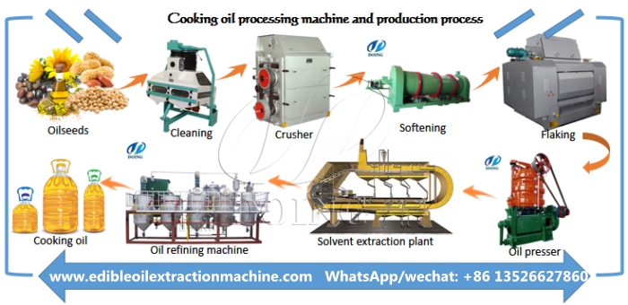 edible oil processing process